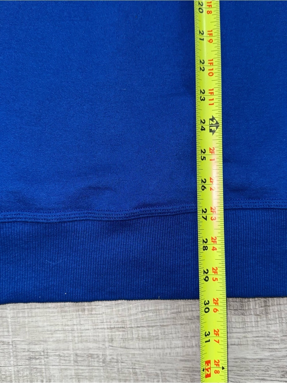 Champion Powerblend Fleece Crew Felt Script Logo Chainstitch GF88H Blue Sz XL - Picture 12 of 16